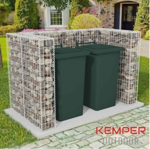 Schanskorfmuur container 110x100x130 cm gegalvaniseerd staal Kemper Ou