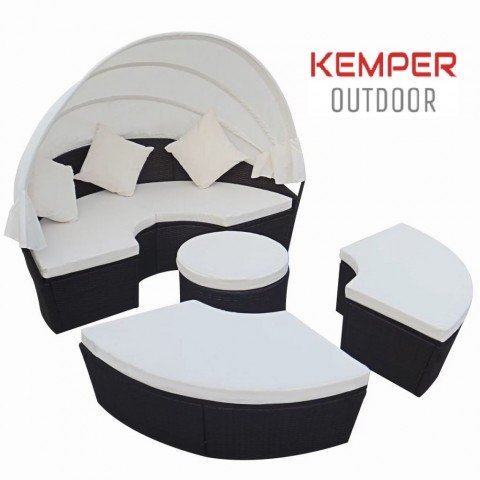 Luxe loungebed met luifel Kemper Outdoor
