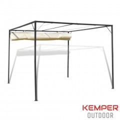 Nieuw tuinpaviljoen met schuifdak Kemper Outdoor