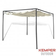 Nieuw tuinpaviljoen met schuifdak Kemper Outdoor