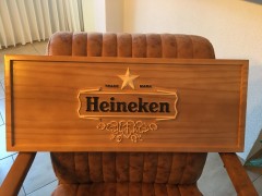 Heineken bord van hout