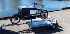 Inklapbare aanhanger voor scootmobiel of driewielfiets