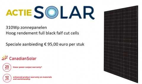 Speciale aanbieding CanadianSolar 310Wp zonnepanelen