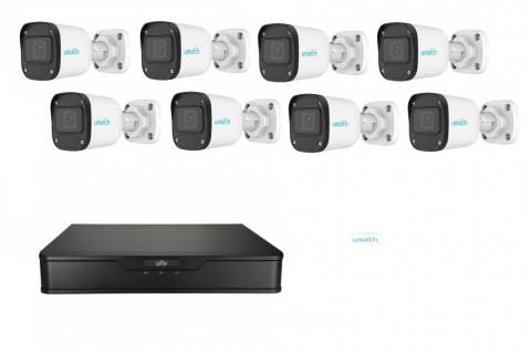 Uniarch 2TB NVR met 8 camera 4MP bullet