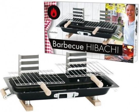Hibachi Houtskoolbarbecue - Compact - Zwart