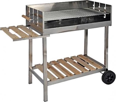 Houtskool Barbecue Trolley - Grilloppervlak  LxB  98 x 56 cm - Extra W