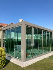Kunstof   aluminium kozijnen en veranda