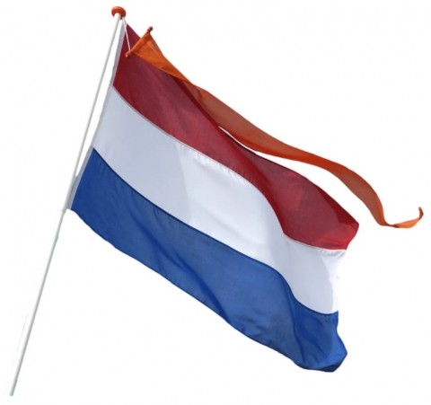 Nederlandse vlag met stok  vlag en wimpel   COWI