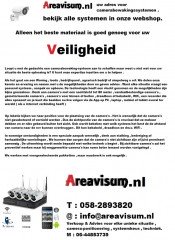      Analoog cameraset / compleet systeem met DVR en 4 bullet camera's