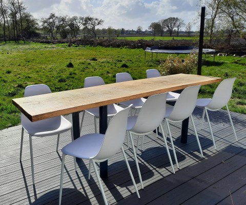 Moderne kunststof  eetkamer stoelen voor binnen en buiten