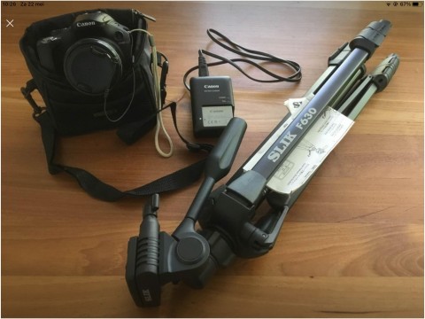 Canon camera met nieuw statief