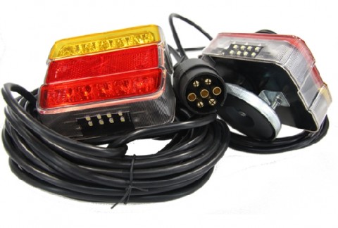 LED Achterlichtset magneet 12 24v Oranje rood rood