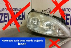 Setje zwarte Angel Eyes voor Opel Corsa C  bj 06-2006