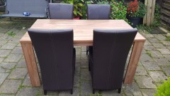 Eettafel en stoelen