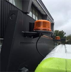 B16 LED Zwaailicht   Flitslamp Amber Oranje   Faro-Signalering