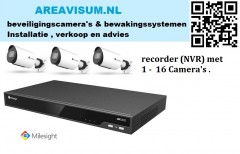 beveiligingsCamera - systemen met 1 - 8 camera's 