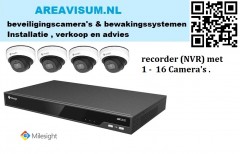 beveiligingsCamera - systemen met 1 - 8 camera's 