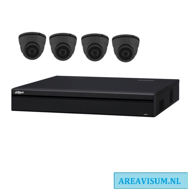 camera set met 4 x Mini-Dome camera’s – 2MP 1080P