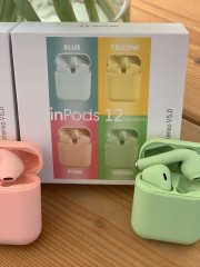 Inpods 12 in toffe macron kleuren (alternatief Airpods)