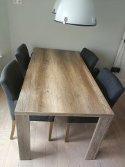 Ithaca Ondergeschikt Actie Eet kamer tafel + 4 stoelen - marketplaceonline.nl