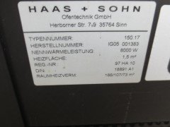 Prachtige Houtkachel 8KW,van het merk Haas & Sohn.