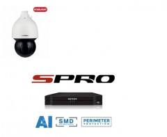 S-PRO camerasysteem met Gemotoriseerde camera met 150M nachtzicht PTZ