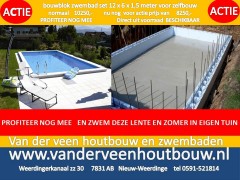 Bouwblokzwembad set 8x4x1 5 meter  van 6995 - voor 5500 -