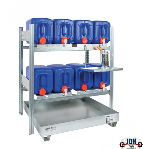 Vulstation en opslag voor 8x 20 ltr  jerrycans AFP 1050 2-K