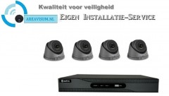 SAFIRE KIT1 Safire set 8x 4 Mega pixel Camera 1tb schijf wit