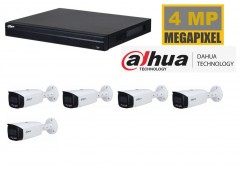 Dahua NVR met 4 x 4 MP TIOC camera 2 weg audio