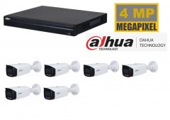 Dahua NVR met 4 x 4 MP TIOC camera 2 weg audio