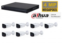 Dahua NVR met 4 x 4 MP TIOC camera 2 weg audio