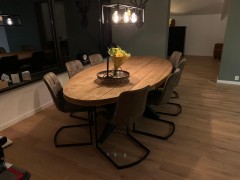 Veiling van industriële eettafels