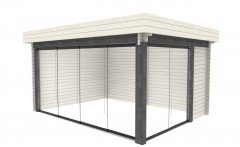 Tuinhuis-Blokhut G4434 ZG zonder glas 448 x 340 m