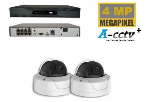 A-CCTV Basic       A-CCTV Basic Kit met 2 dome camera