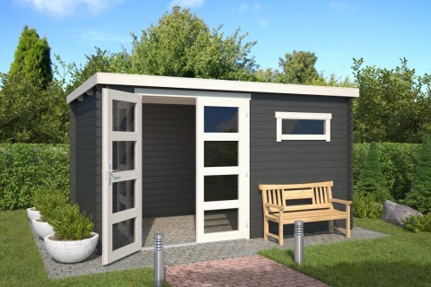 Tuinhuis-Blokhut Timian 230 (1022522): 400 x 250 cm