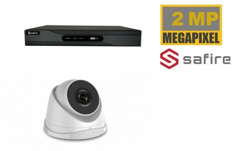 SAFIRE KIT1 2 Safire set 1x 2 Mega pixel Camera 1tb schijf wit