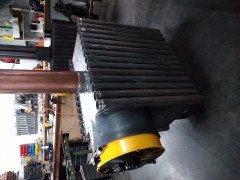 Werkplaatshoutkachel 75 KW Wegen bijna 400 kilo Nieuw       