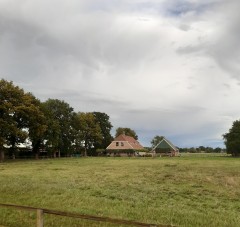 Woonboerderij met 6 paardenstallen