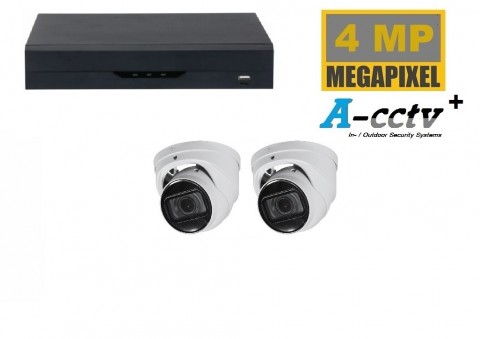 www A-CCTV nl NVR met 2 x 4MP camera starlight