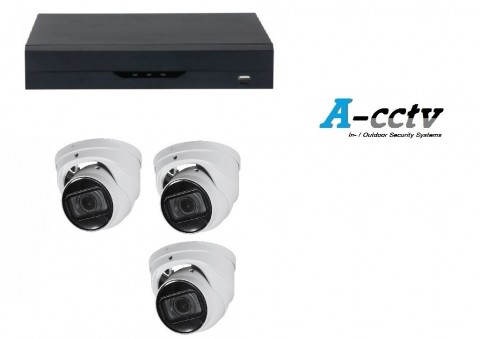 NVR met 3 x 4MP camera starlight  check kortings - actie