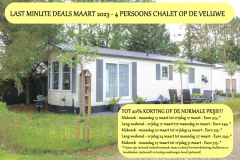 Sfeervol chalet op de Veluwe te huur - o a  last minute deals maart 