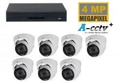 DHZ A-CCTV NVR met  4MP camera starlight