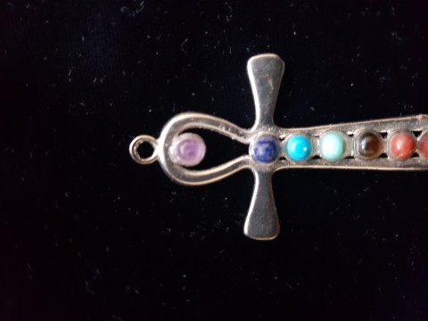 Chakra ankh hanger