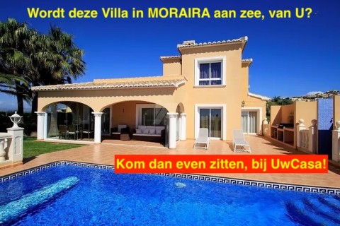 Uw Villa in MORAIRA aan zee met garage en