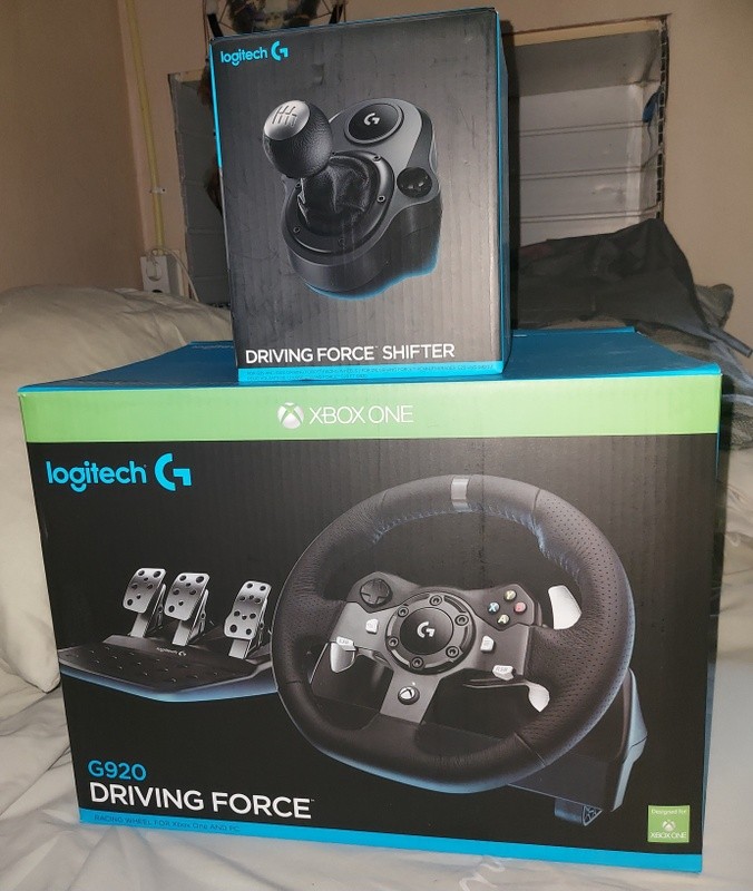 Logitech G920 Driving Force Aluminium  Zwart inc de logitech Shifter