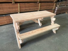 Inklapbare Picknicktafel met dichttafelblad voor 3 tot 6 personen