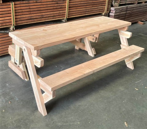 Inklapbare Picknicktafel met dichttafelblad voor 3 tot 6 personen