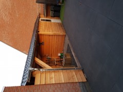 Overkapping  veranda  tuinhuis  houten schuur enz    