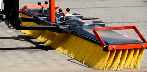 heftruck veger 7 of 13 rijen polyurethaan borstels